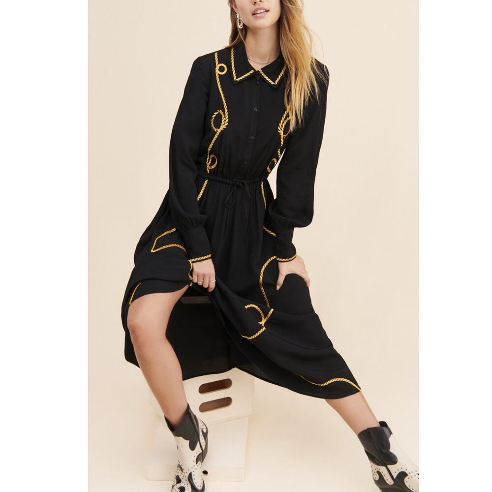 JUST FEMALE Wylie black dress